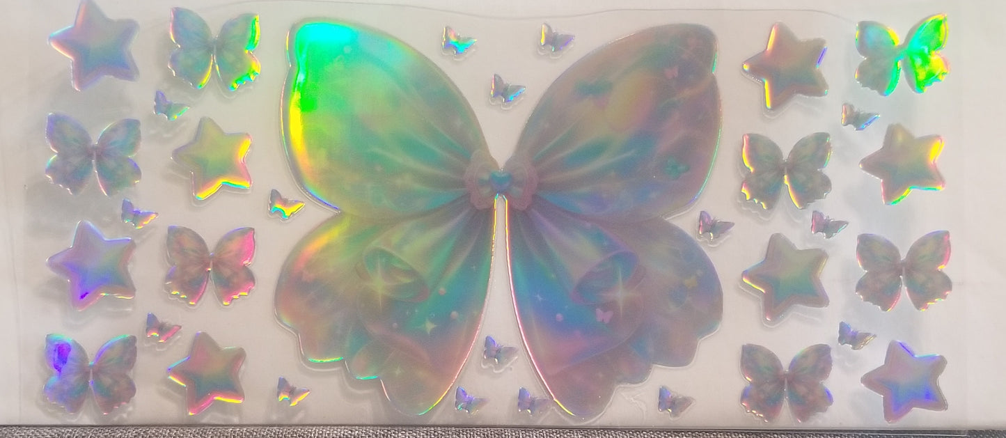 VDTFDW- Holographic Bow | 16oz Cupwrap