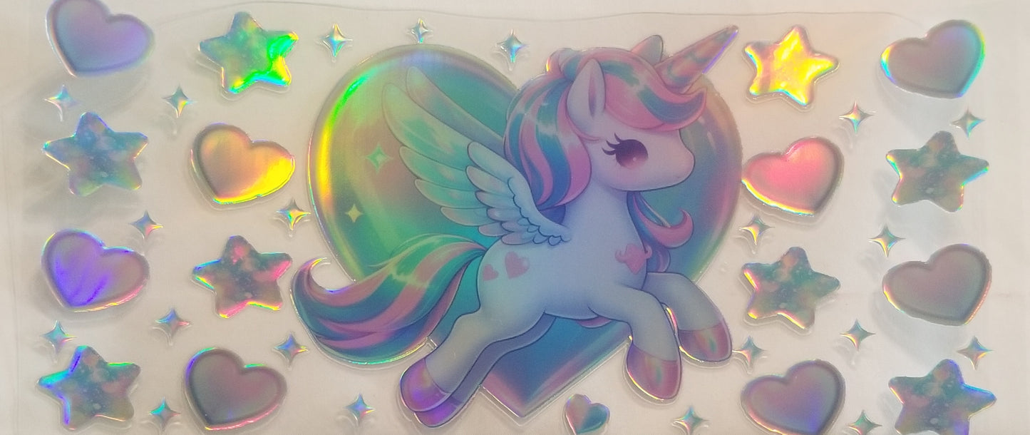 VDTFDW- Holographic Unicorn 1 | 16oz Cupwrap