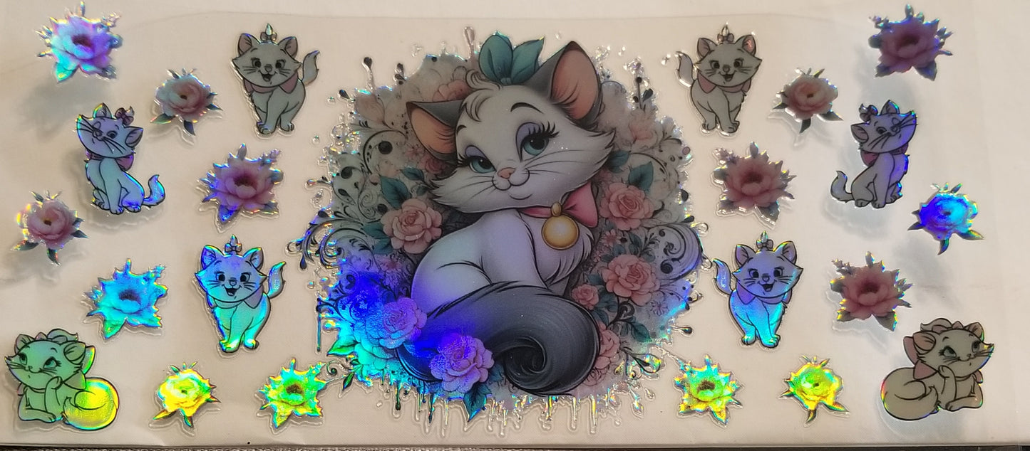 VDTFDW- Holographic Marie the Cat | 16oz Cupwrap