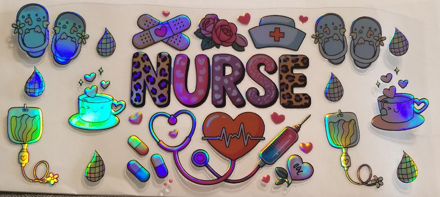 VDTFDW- Holographic Nurse 2 | 16oz Cupwrap
