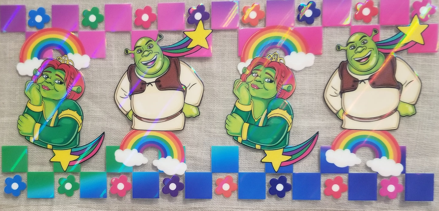 VDTFDW- Holographic Shrek | 16oz Cupwrap