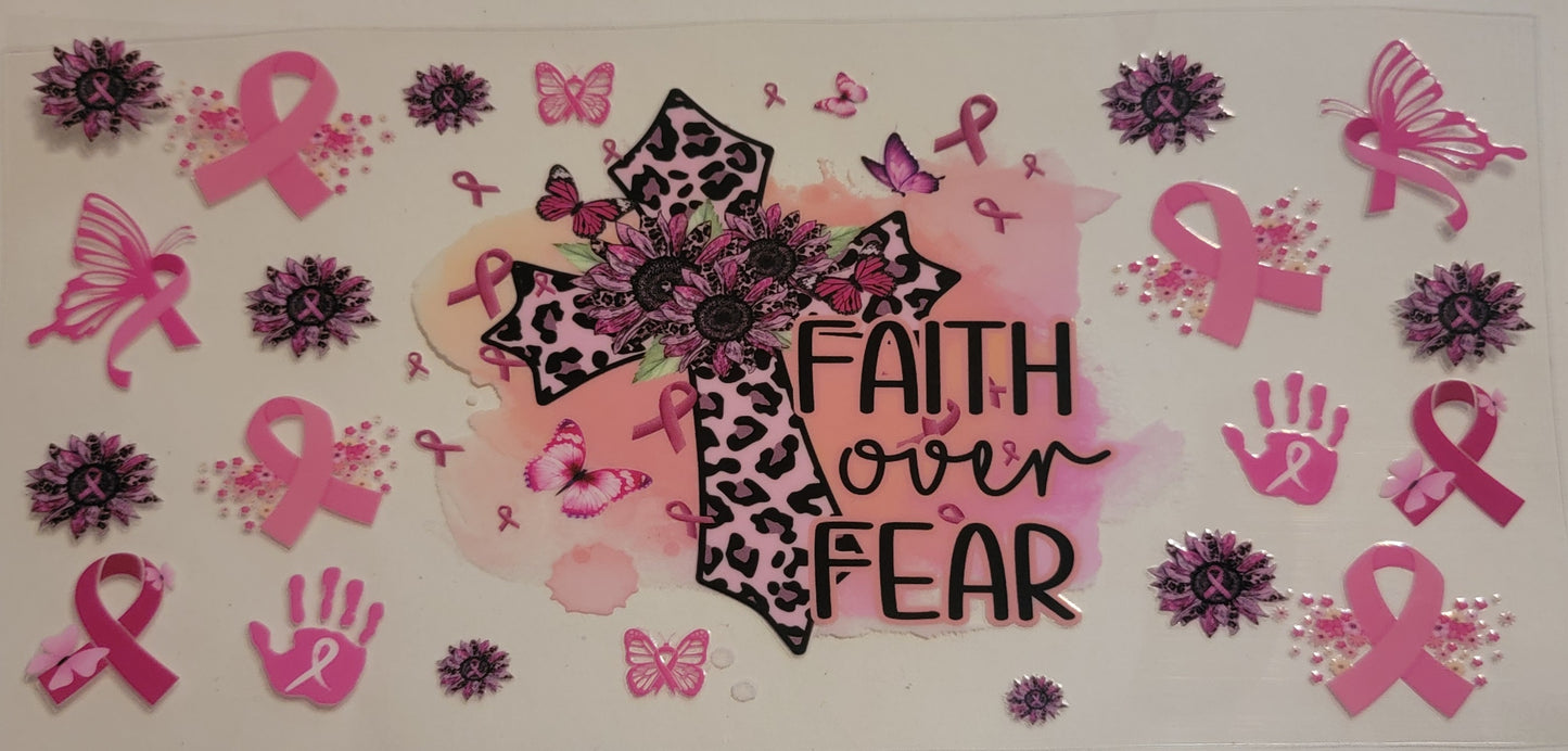 VDTFDW- Faith Based | Faith Over Fear | 16oz Cupwrap