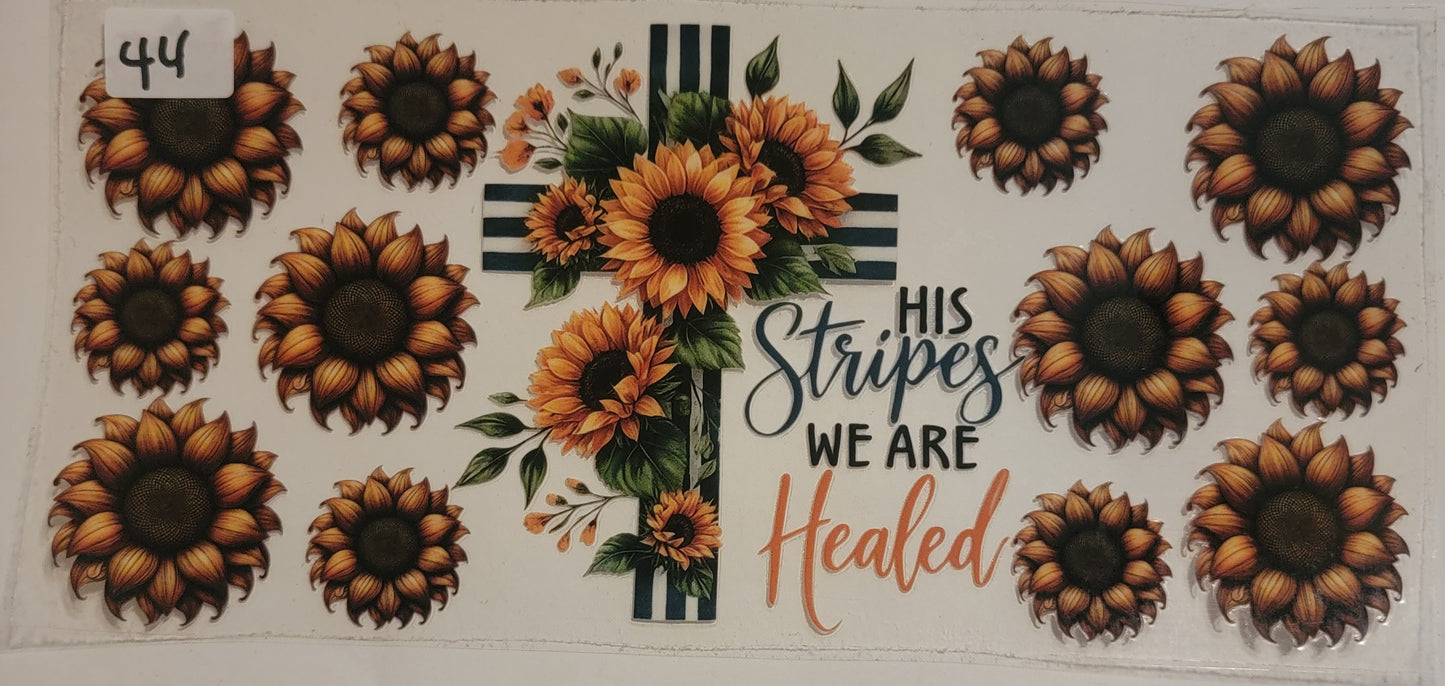 VDTFDW- Faith Based | His Strips We are Healed | 16oz Cupwrap