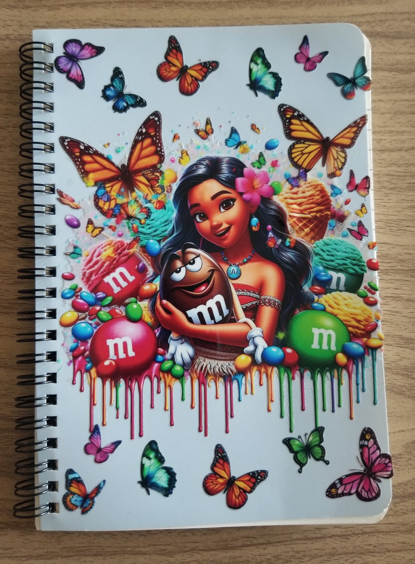 Unique A5 Spiral Notebook- M&M