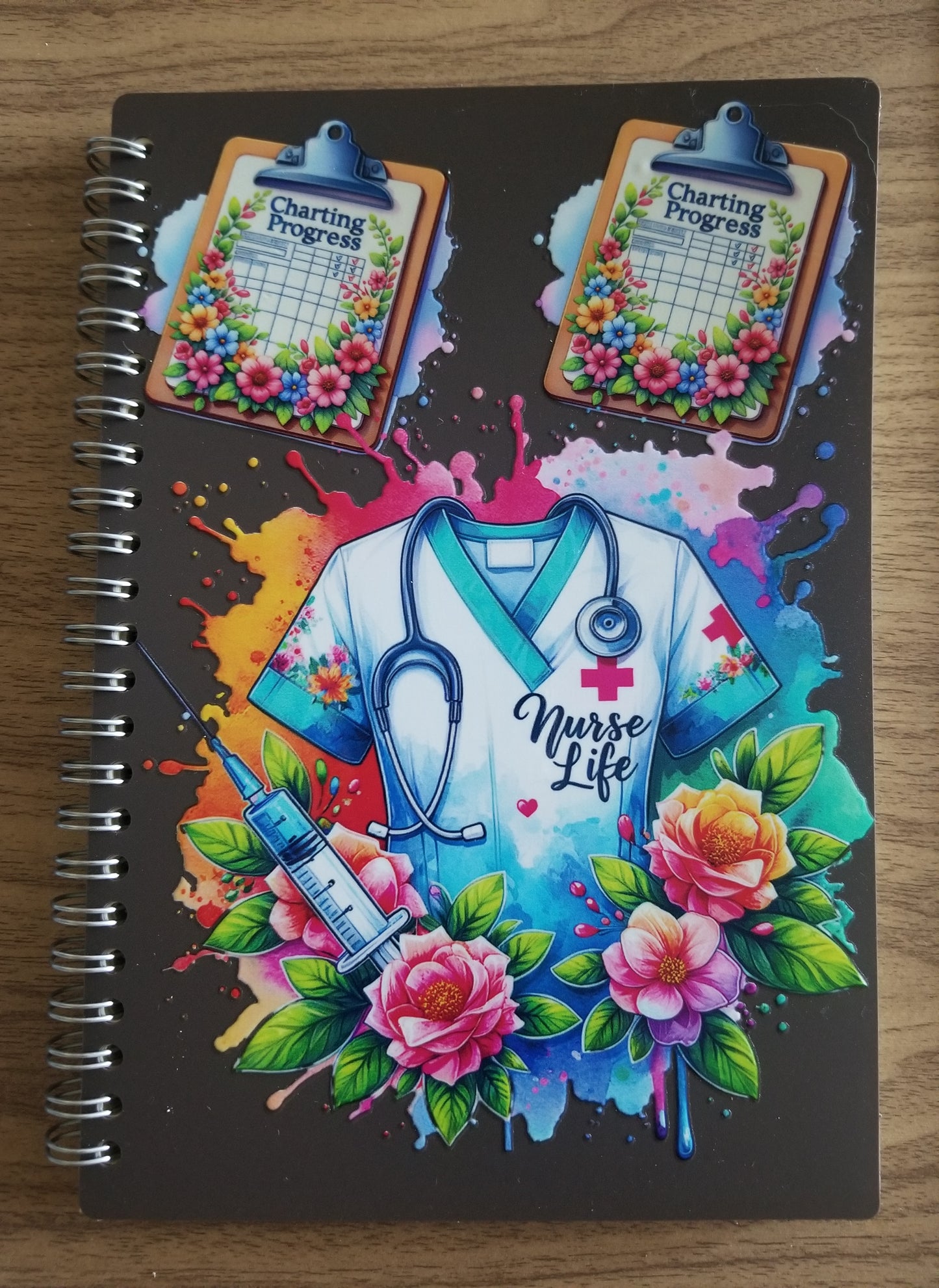 Unique A5 Spiral Notebook- Nurse