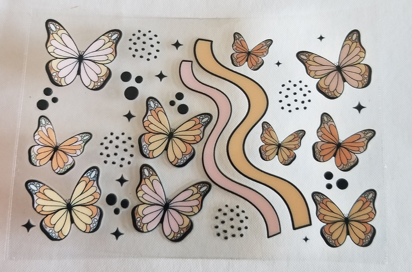 VDTFDW- Credit Card Wraps | Abstract Butterflies
