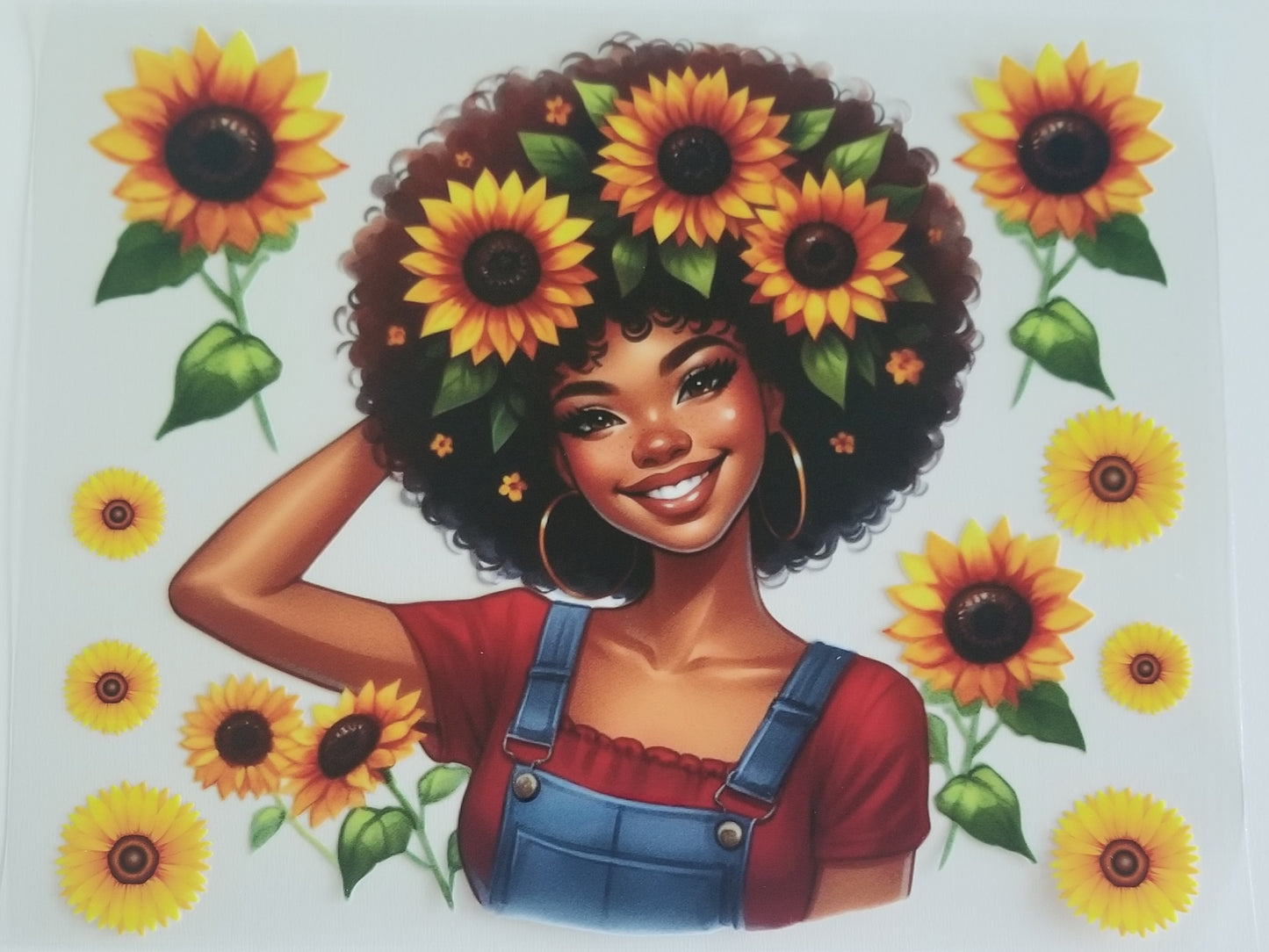 VDTFDW- 20 Oz UVDTF Wraps | Sunflower Girl 2