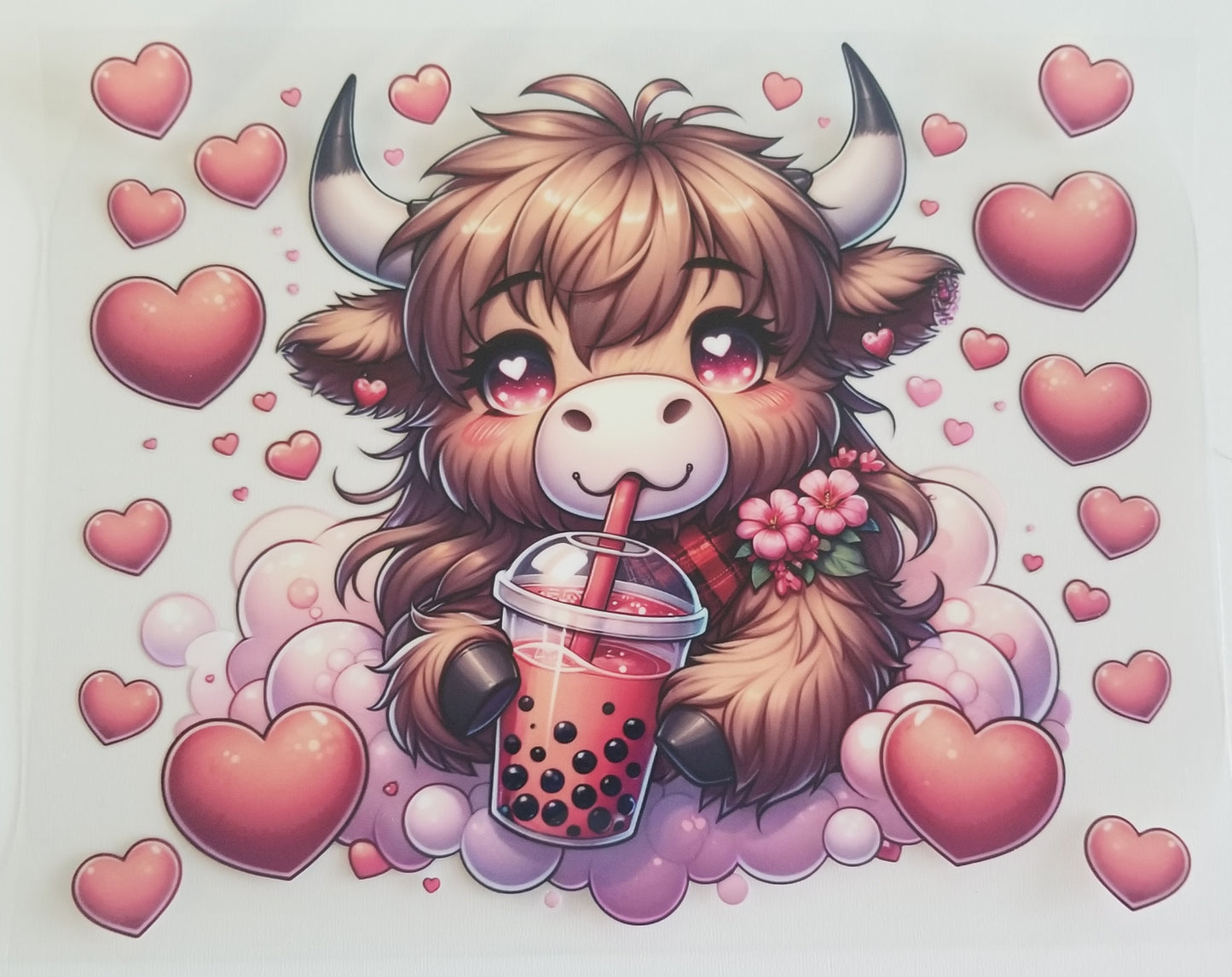 VDTFDW- 20 Oz UVDTF Wraps | Valentine Cow