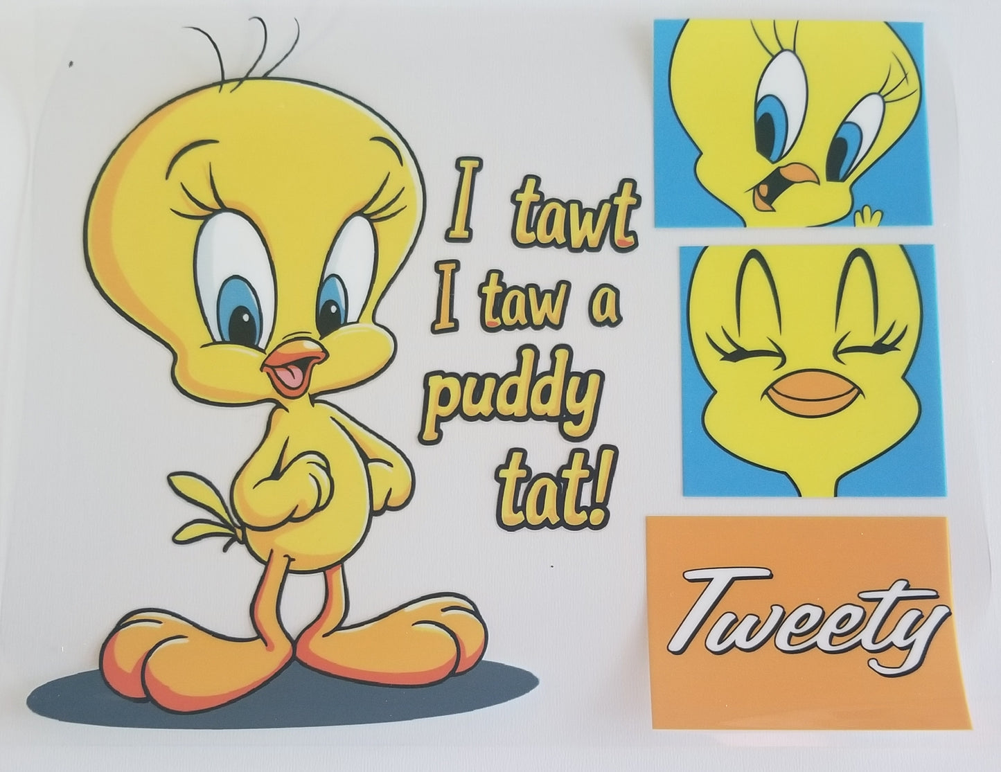 VDTFDW- 20 Oz UVDTF Wraps | Tweety Bird