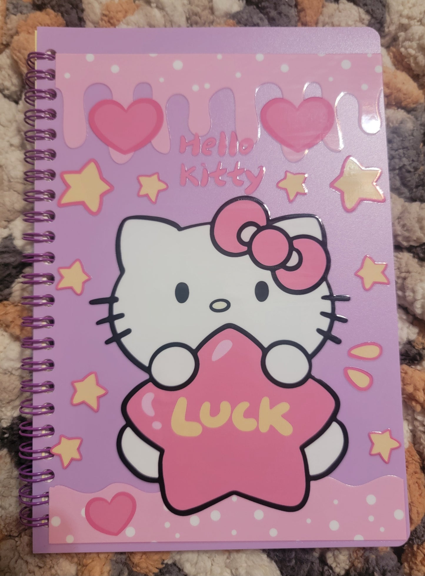 Unique A5 Spiral Notebook- Lucky Hello Kitty