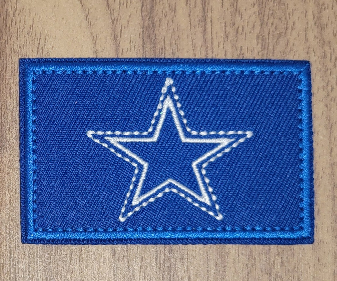 VDTFDW- Iron On Hat Patch- NFL- Dallas Cowboys 3