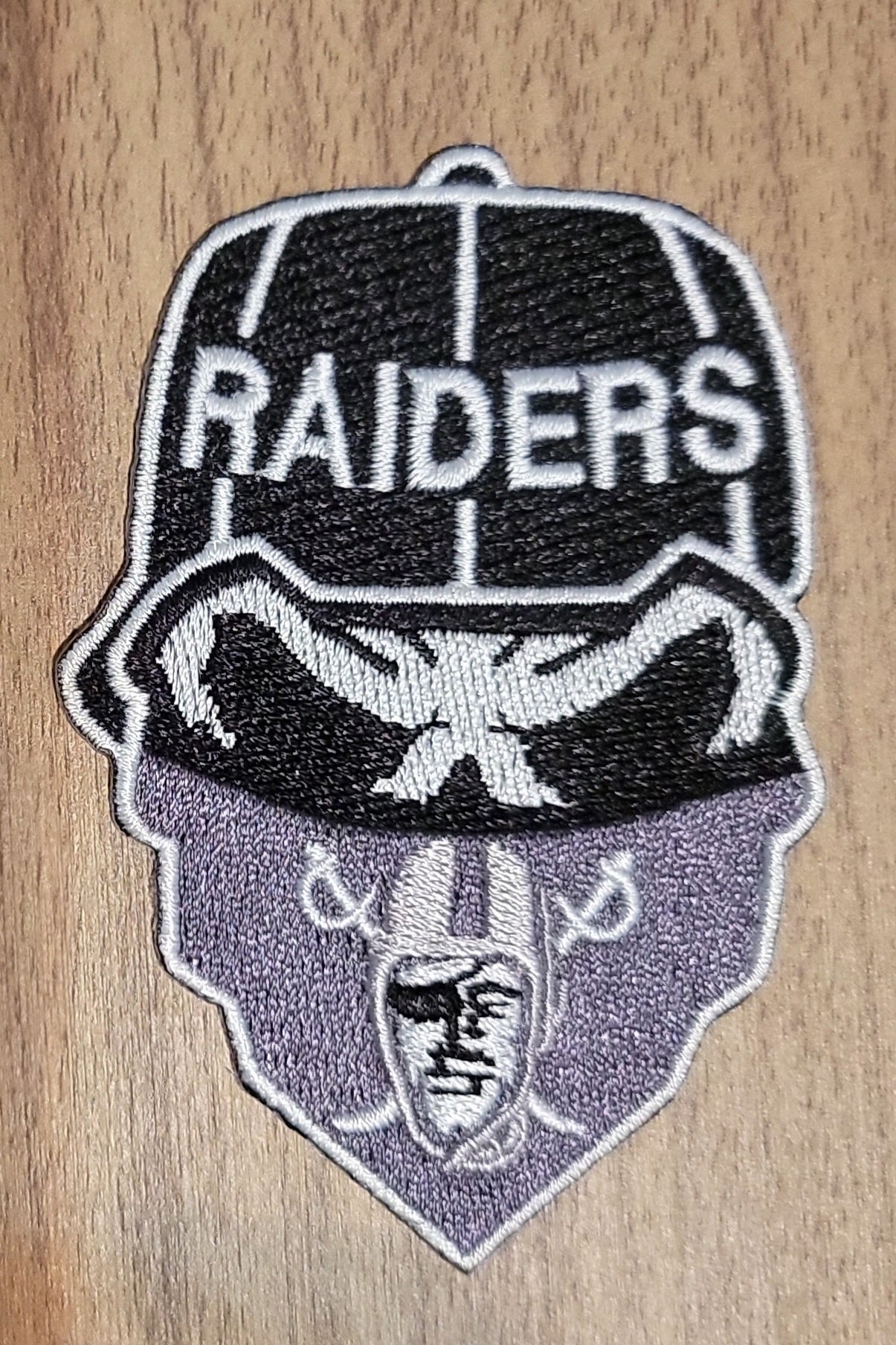 VDTFDW- Iron On Hat Patch- NFL- Raiders 8