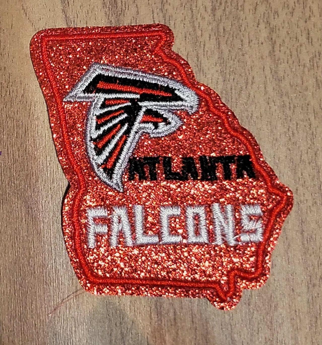 VDTFDW- Iron On Hat Patch- NFL- Atlanta Falcons 1