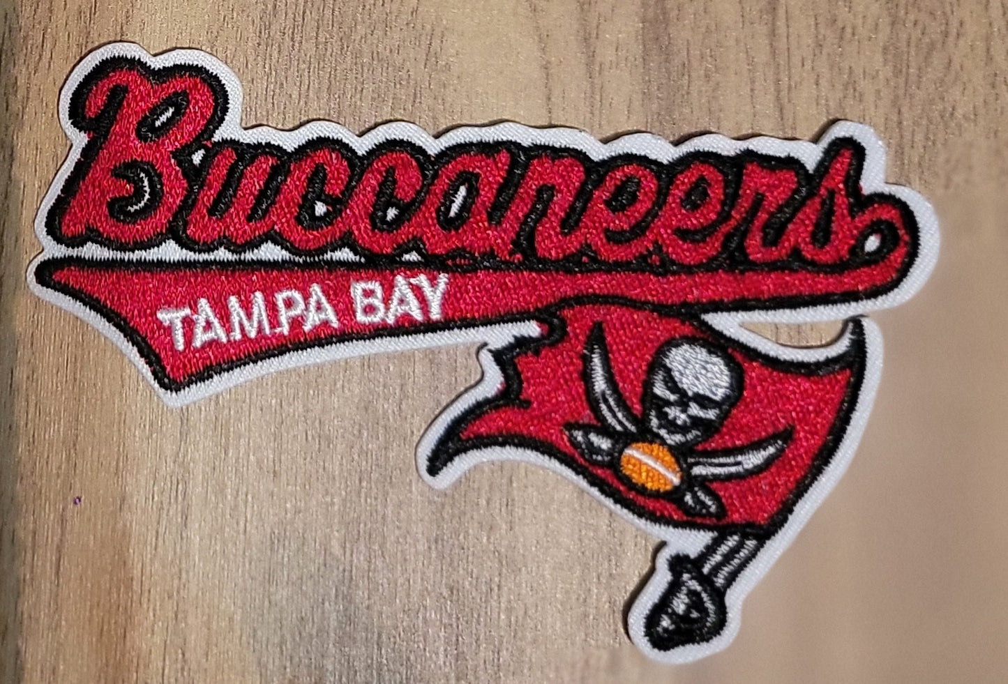VDTFDW- Iron On Hat Patch- NFL- Tampa Bay Buccaneers 1