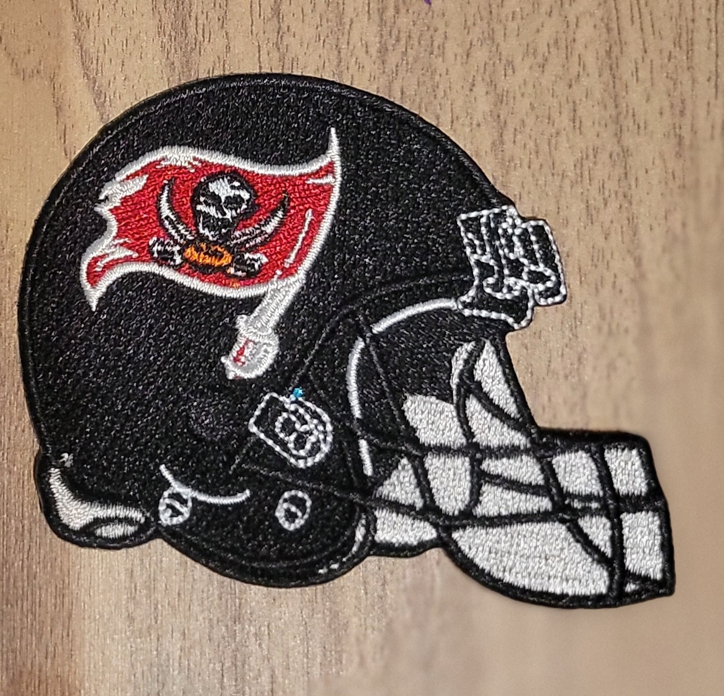 VDTFDW- Iron On Hat Patch- NFL- Tampa Bay Buccaneers 3