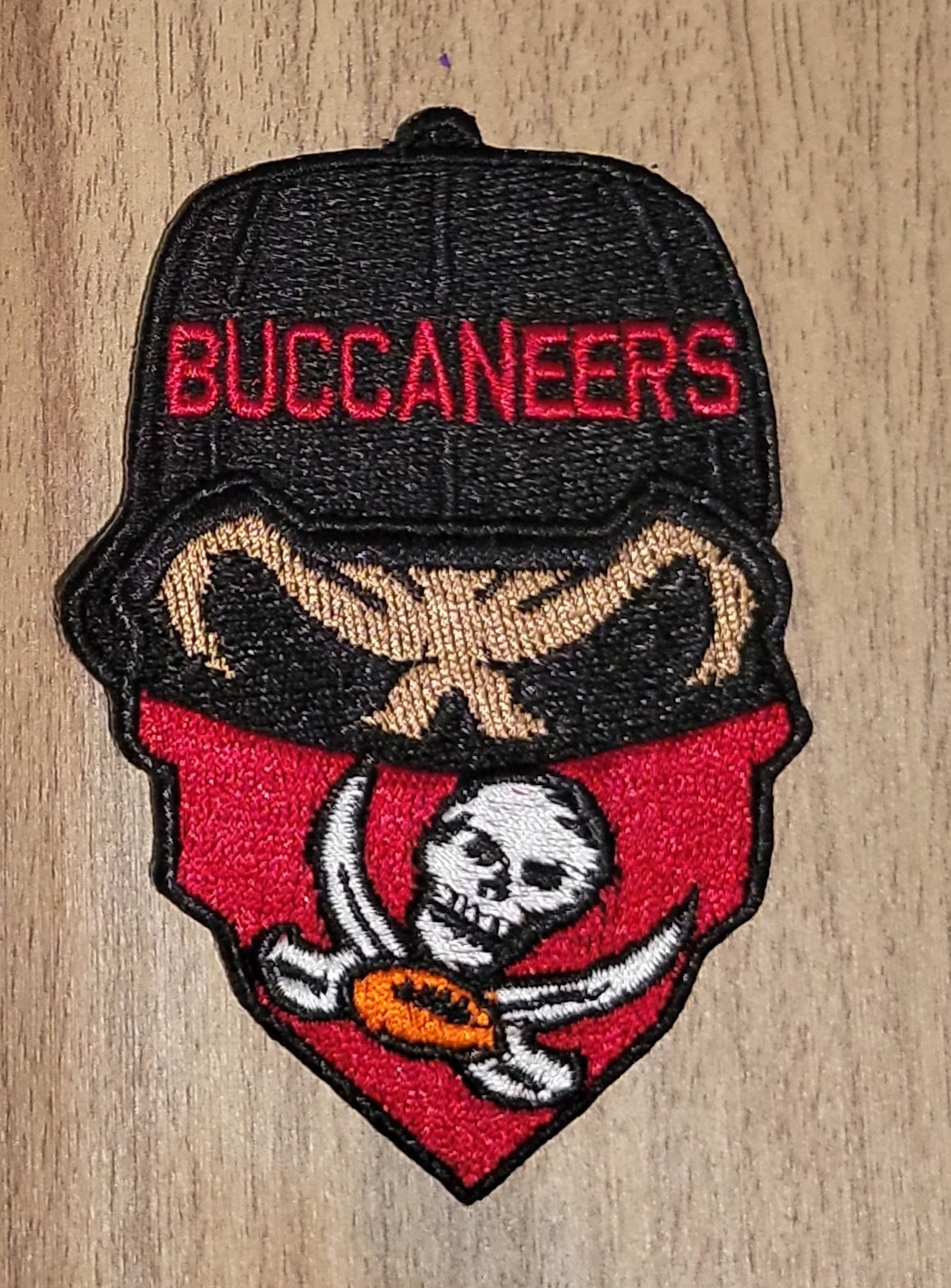 VDTFDW- Iron On Hat Patch- NFL- Tampa Bay Buccaneers 5
