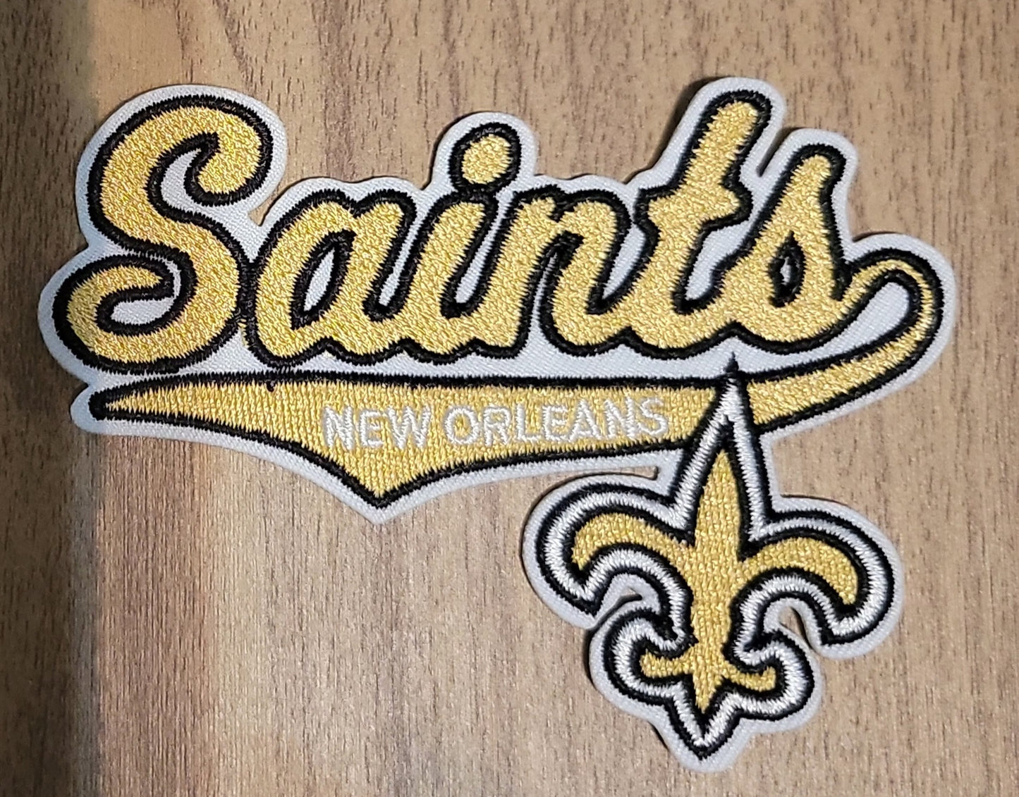 VDTFDW- Iron On Hat Patch- NFL- New Orleans Saints 3