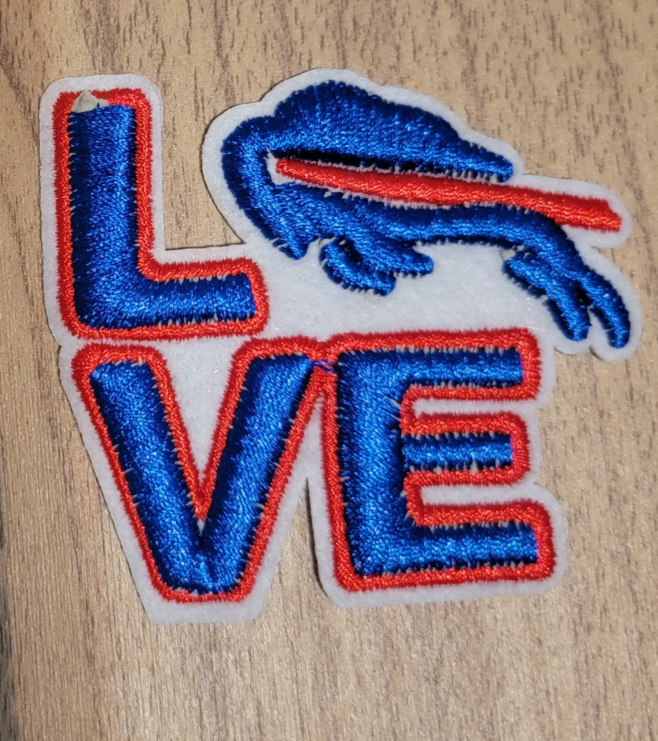 VDTFDW- Iron On Hat Patch- NFL- Buffalo Bills 2