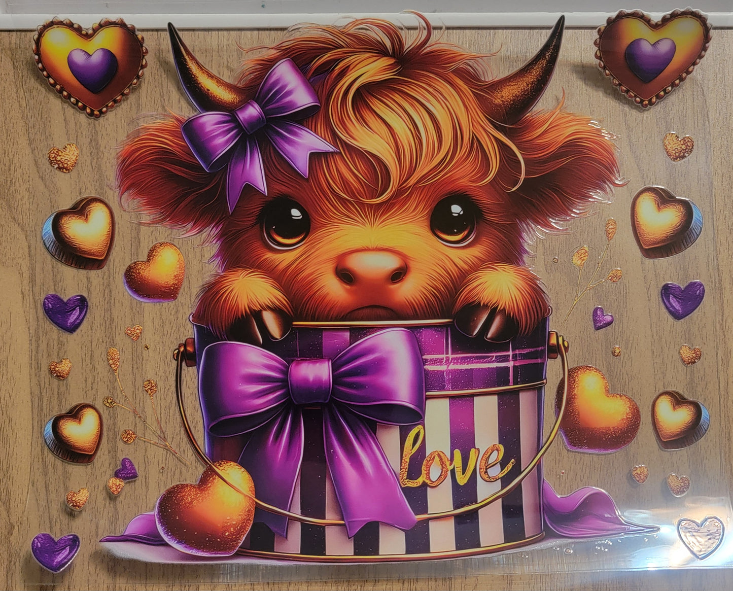 VDTFDW- 20 Oz UVDTF Wraps | Highland Cow 9