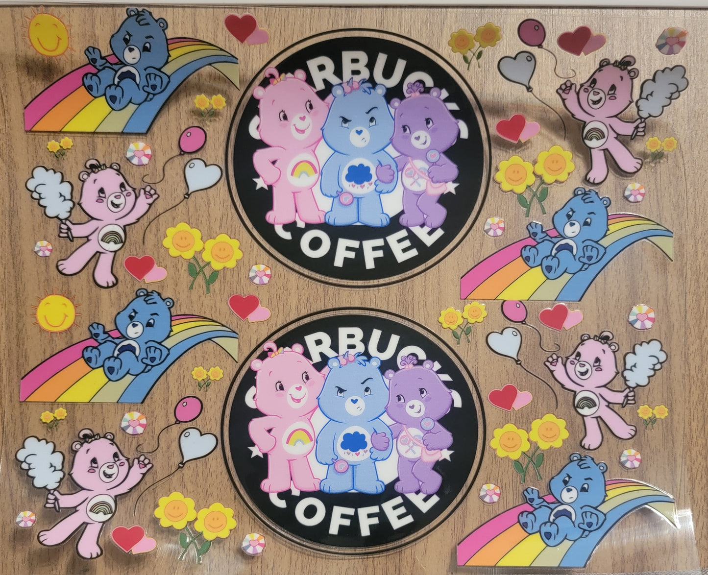 VDTFDW- 20 Oz UVDTF Wraps | Care Bears 4