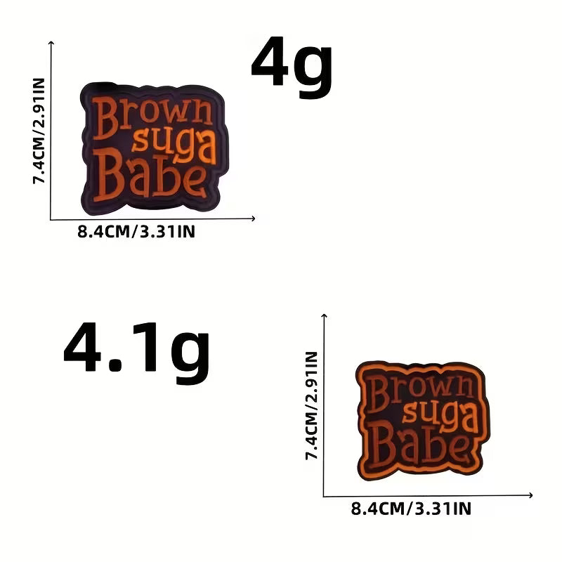 “Brown Sugar Babe” Embroidered Patch Set | Bold & Beautiful DIY Style
