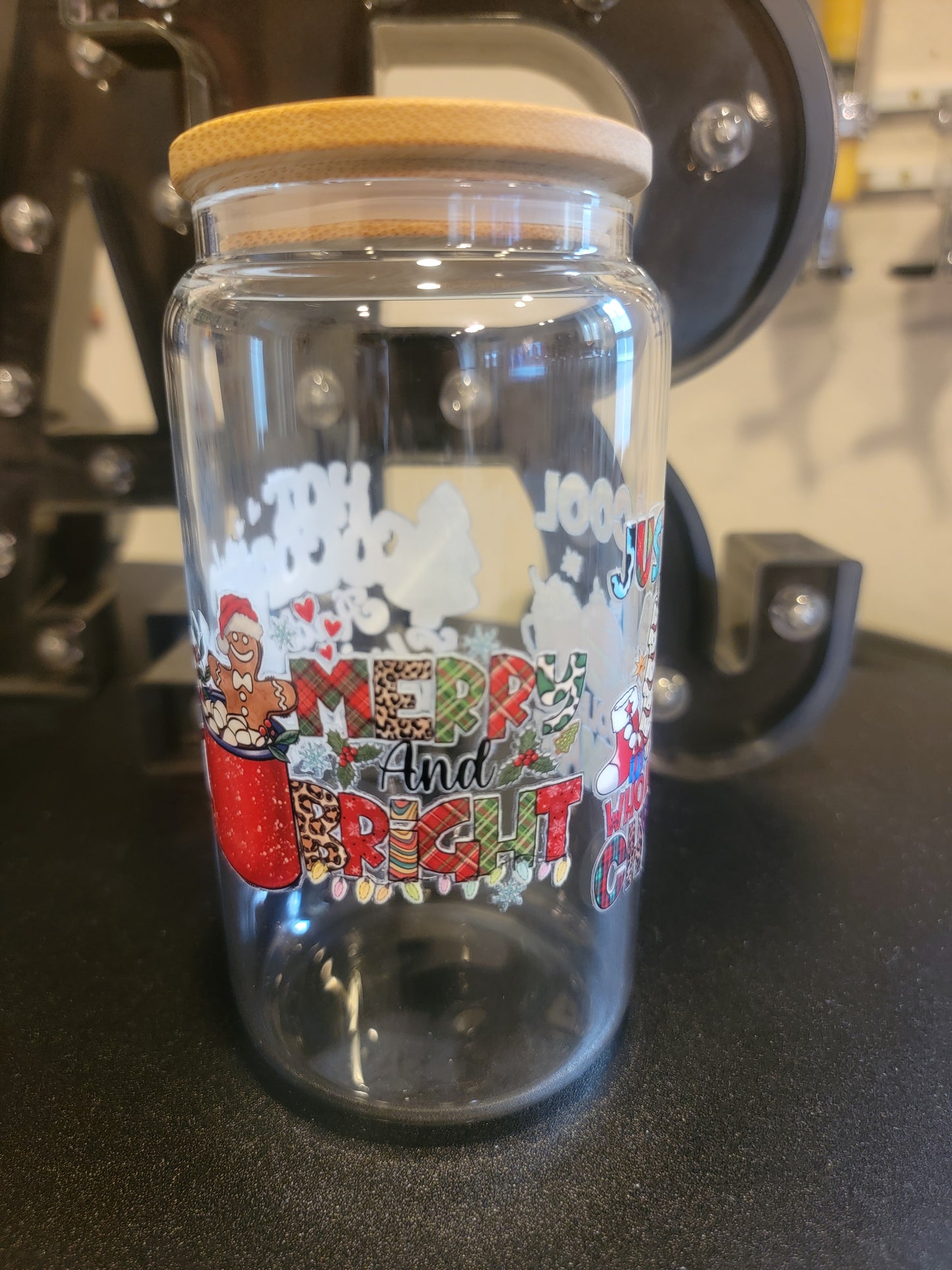 πβ¨ Holiday Glass Jar β Festive Sips in Style! β¨π