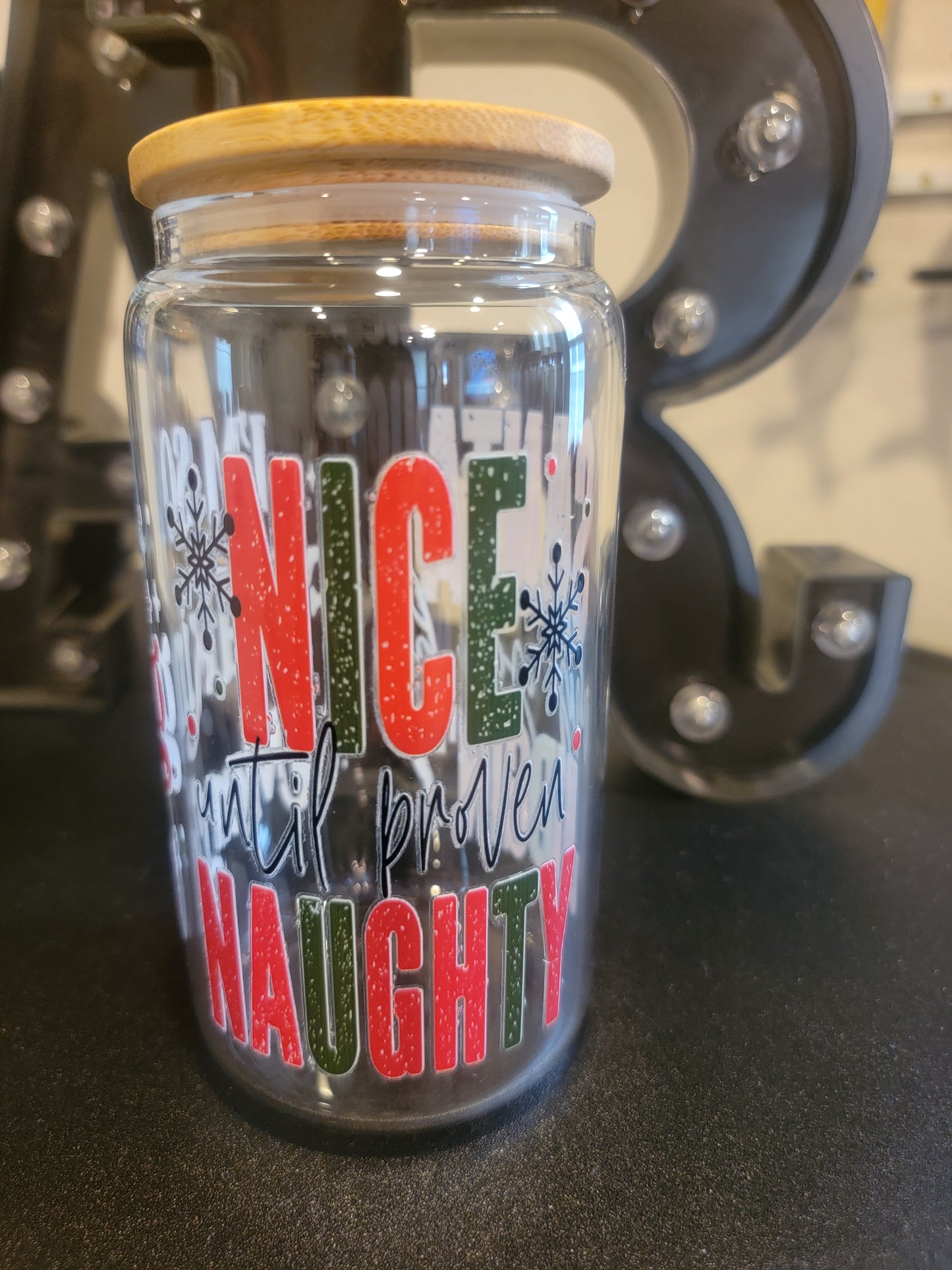πβ¨ Holiday Glass Jar β Festive Sips in Style! β¨π
