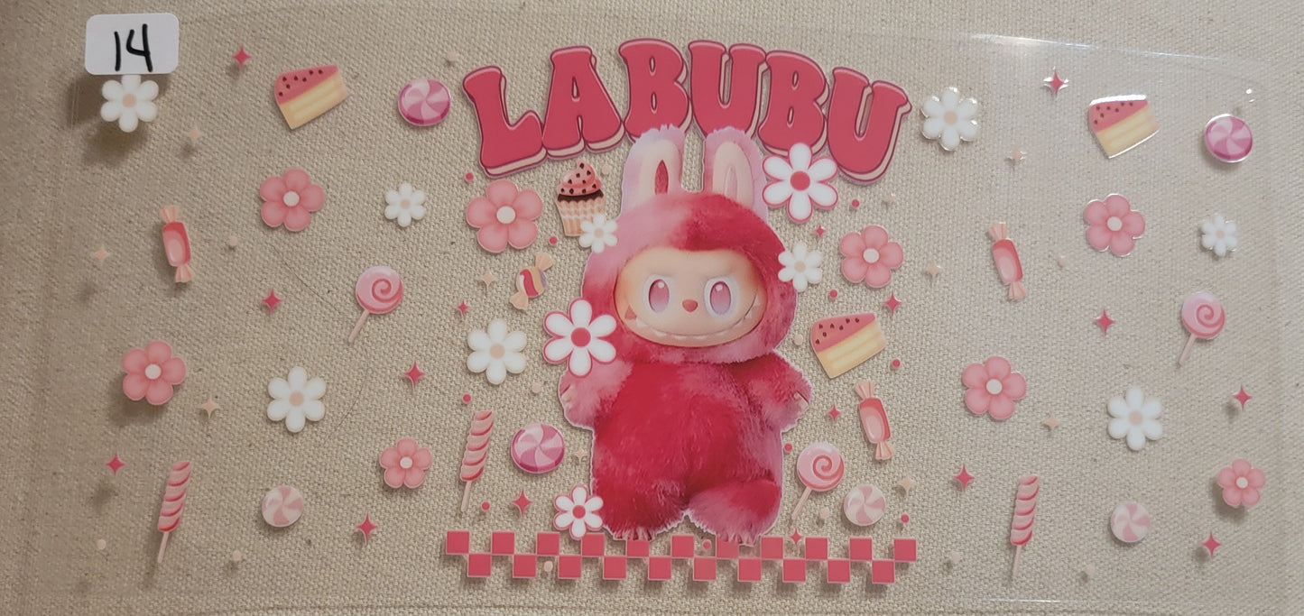 VDTFDW- Children’s Cartoon Labubu 10 | UVDTF Cupwrap