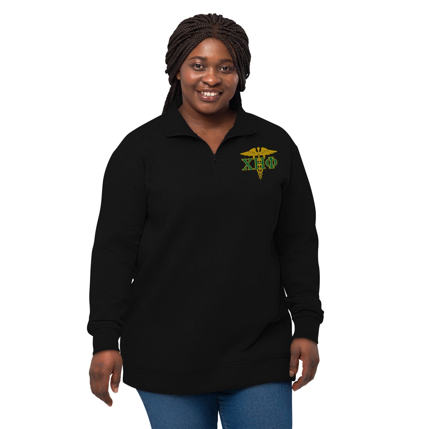 Chi Eta Phi Nurse Unisex Fleece Pullover: Stay Cozy in Sorority Style!