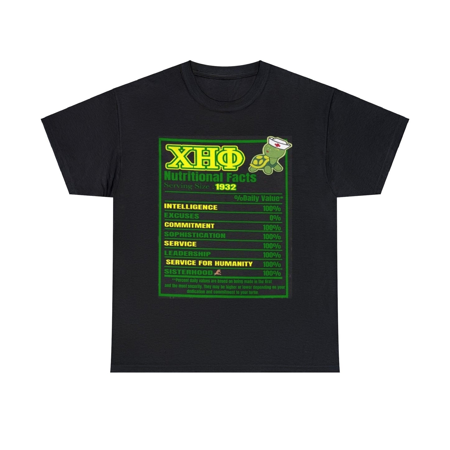Chi Eta Phi Soror Ingredients Cotton Tee - Classic Fit Unisex