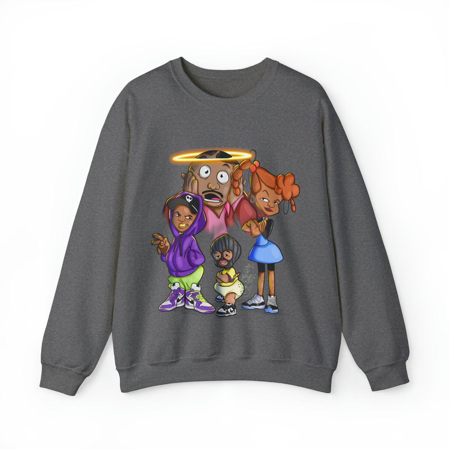 Cozy Nostalgia: BeBe's Kids Crewneck Sweatshirt for Cold-Weather Comfort