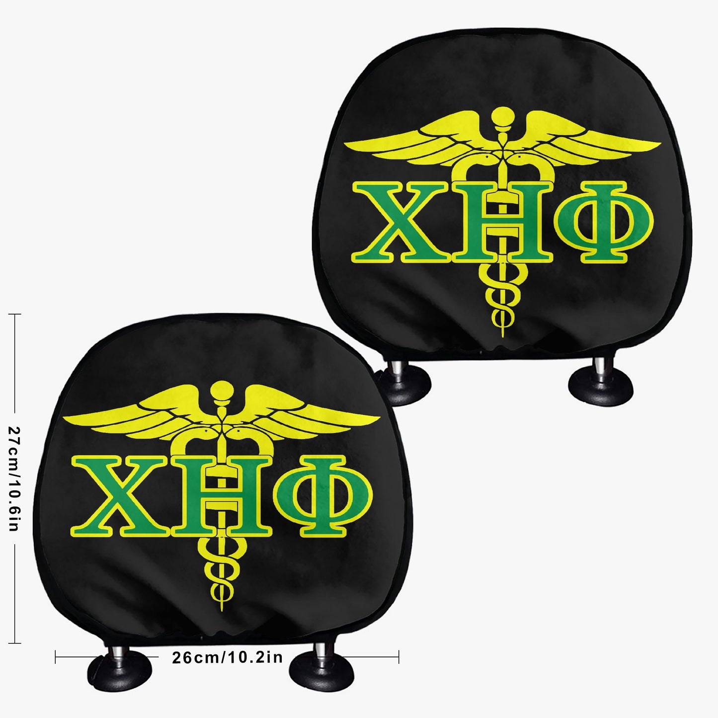 Chi Eta Phi Car Headrest Covers: Comfort & Style!