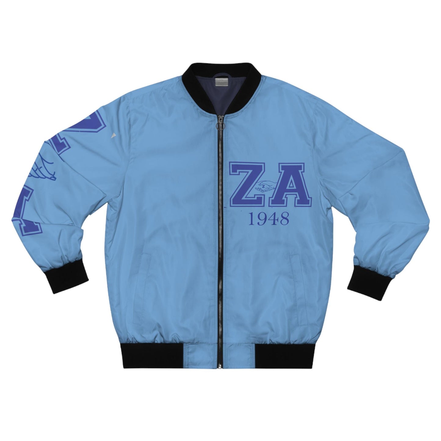 Zeta Amicae Sorority Stylish Bomber Jacket Custom Greek Apparel Perfect for Events & Everyday Style