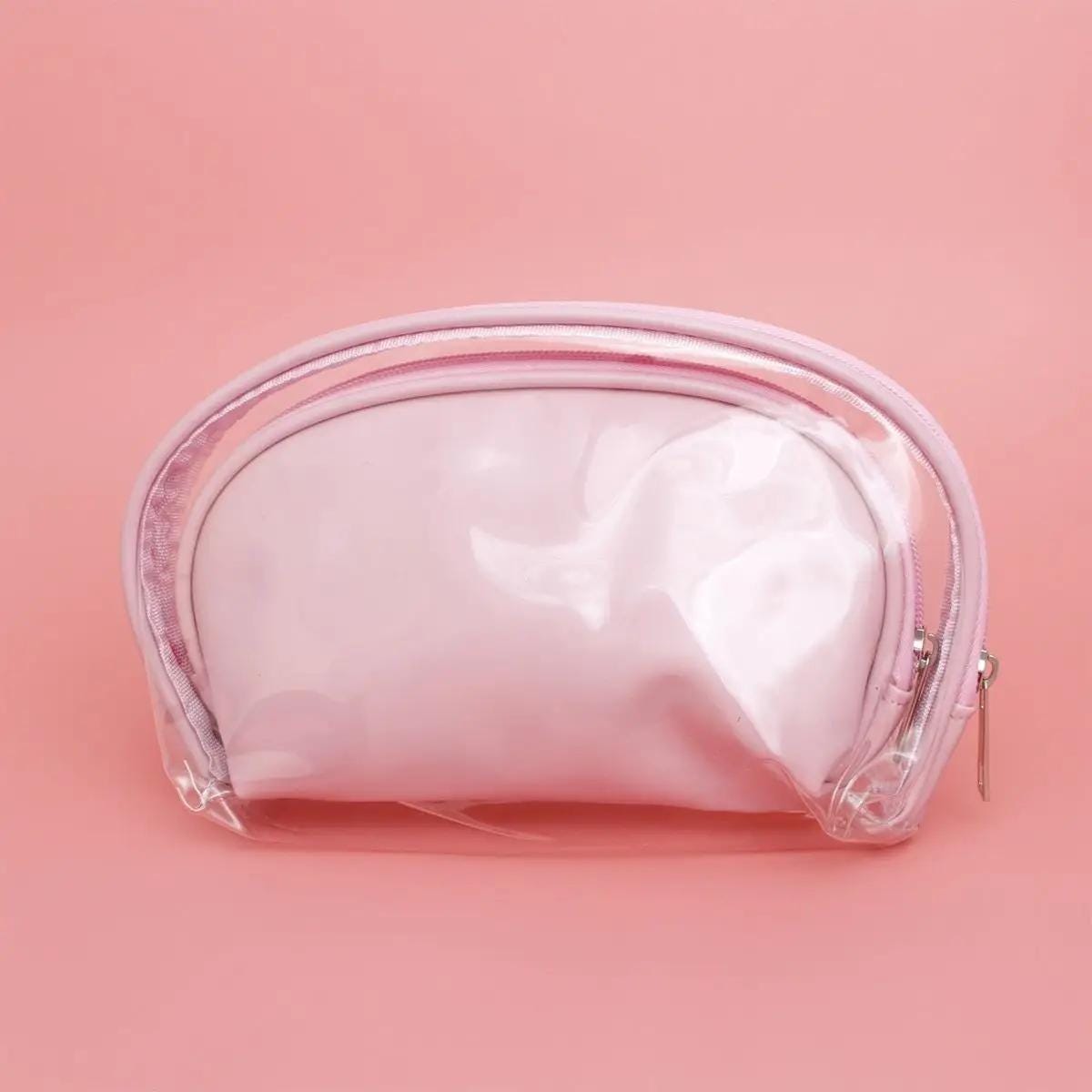 Alpha Kappa Alpha Sorority Pink Cosmetic Pouch Set – Stylish & Functional
