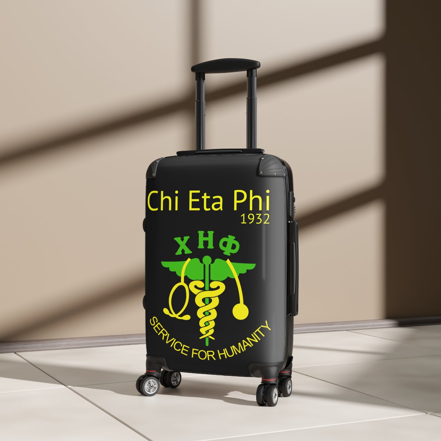 Chi Eta Phi Chic Hardcase Medium Size Luggage - Travel in Style and Show Your Pride!