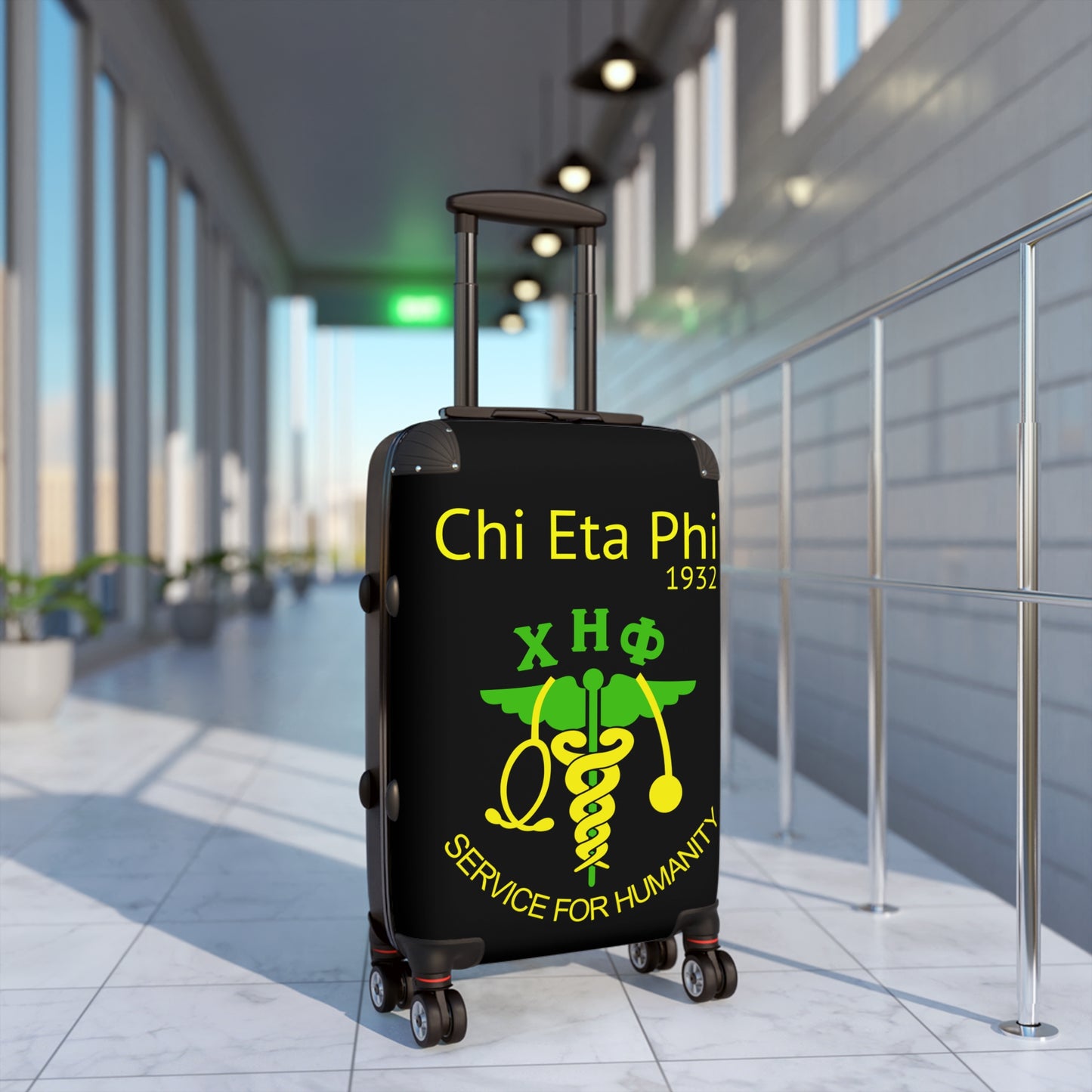 Chi Eta Phi Chic Hardcase Medium Size Luggage - Travel in Style and Show Your Pride!