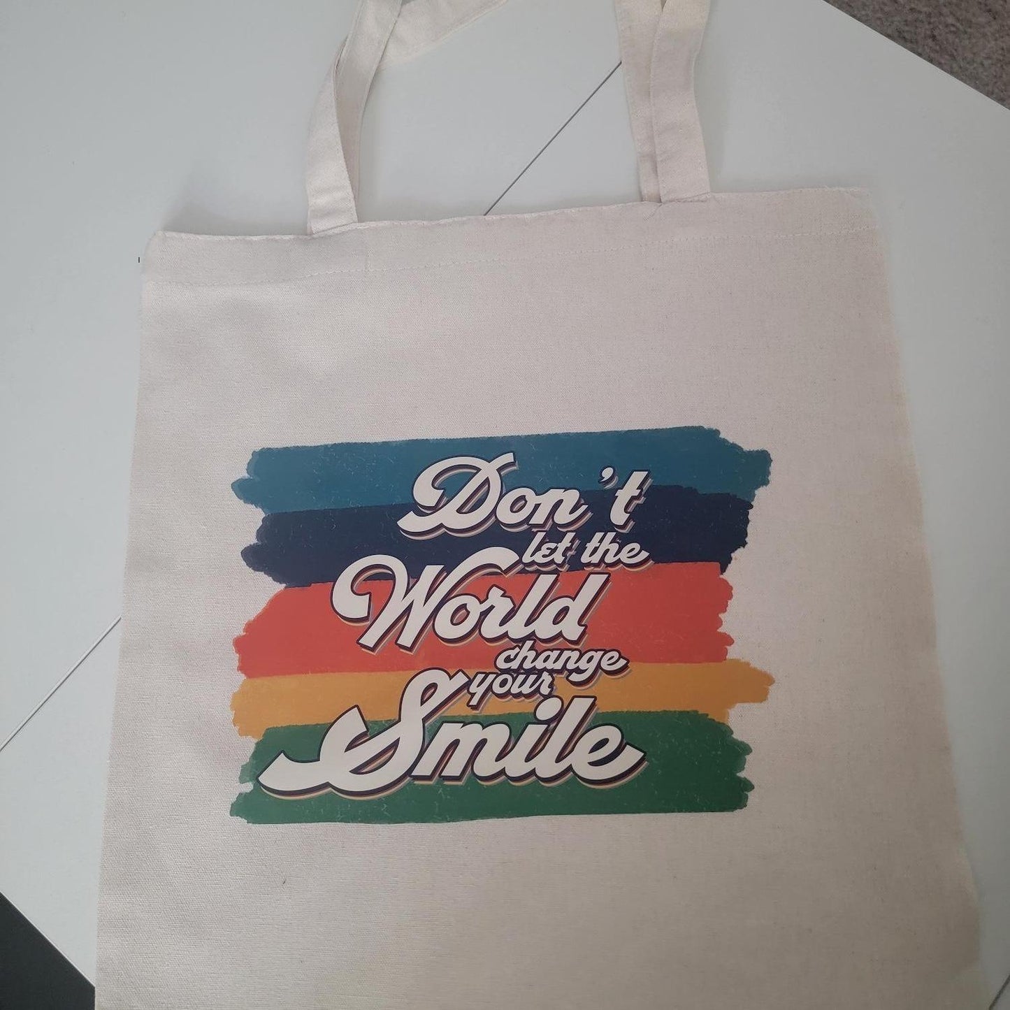 Canvas Tote Bag - Durable Rectangle Cotton Tote with 9.85” Top Handle, 14.9” x 15.7” Size, Lightweight & Eco-Friendly, Stylish Variety Available