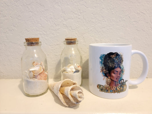 ☕ "Blessed" Ceramic Mug – Sip with Gratitude & Faith ☕