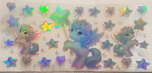 VDTFDW- Holographic Unicorn 2 | 16oz Cupwrap