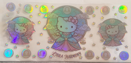 VDTFDW- Holographic Hello Kitty Libra | 16oz Cupwrap