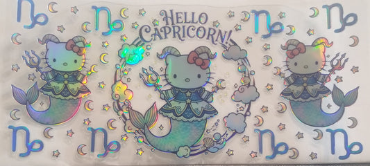 VDTFDW- Holographic Hello Kitty Capricorn | 16oz Cupwrap
