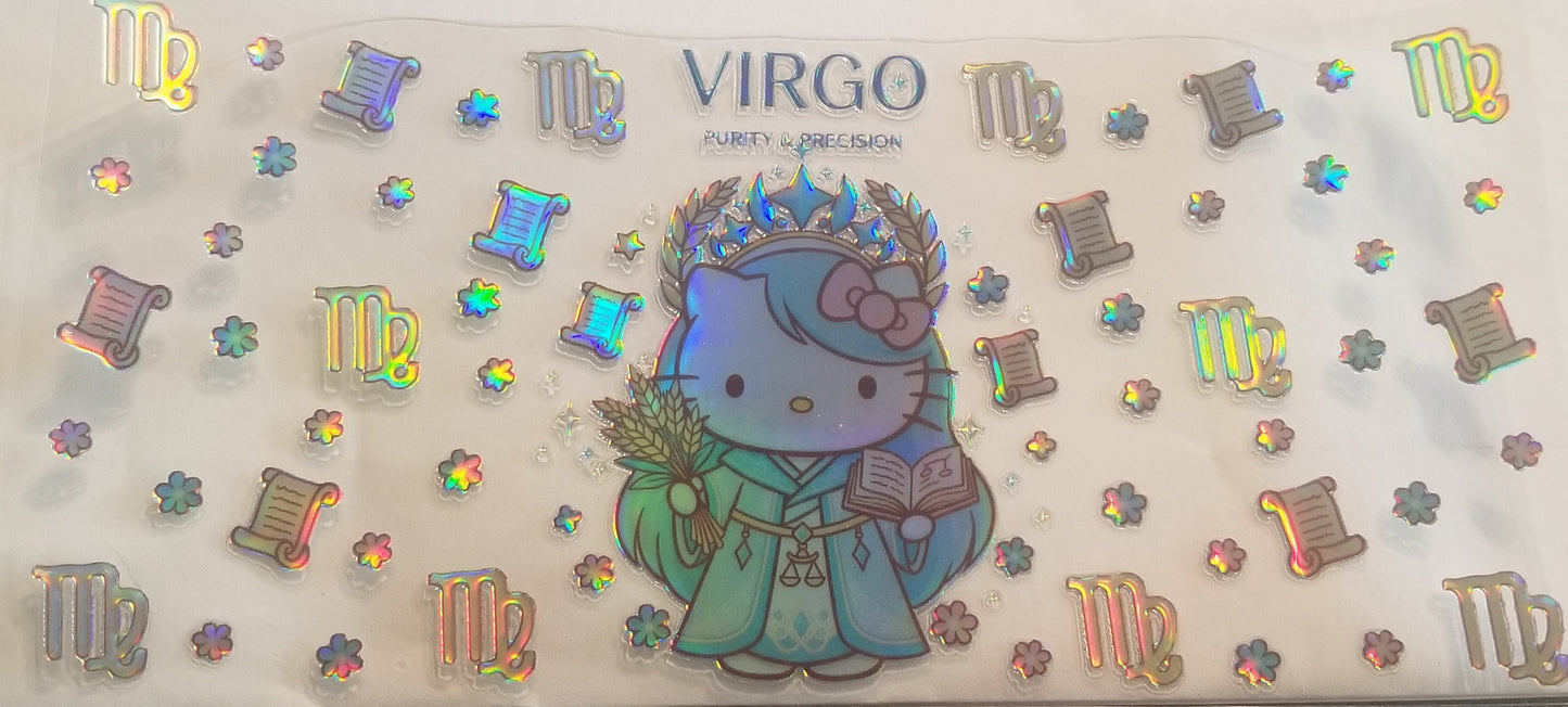 VDTFDW- Holographic Hello Kitty Virgo | 16oz Cupwrap