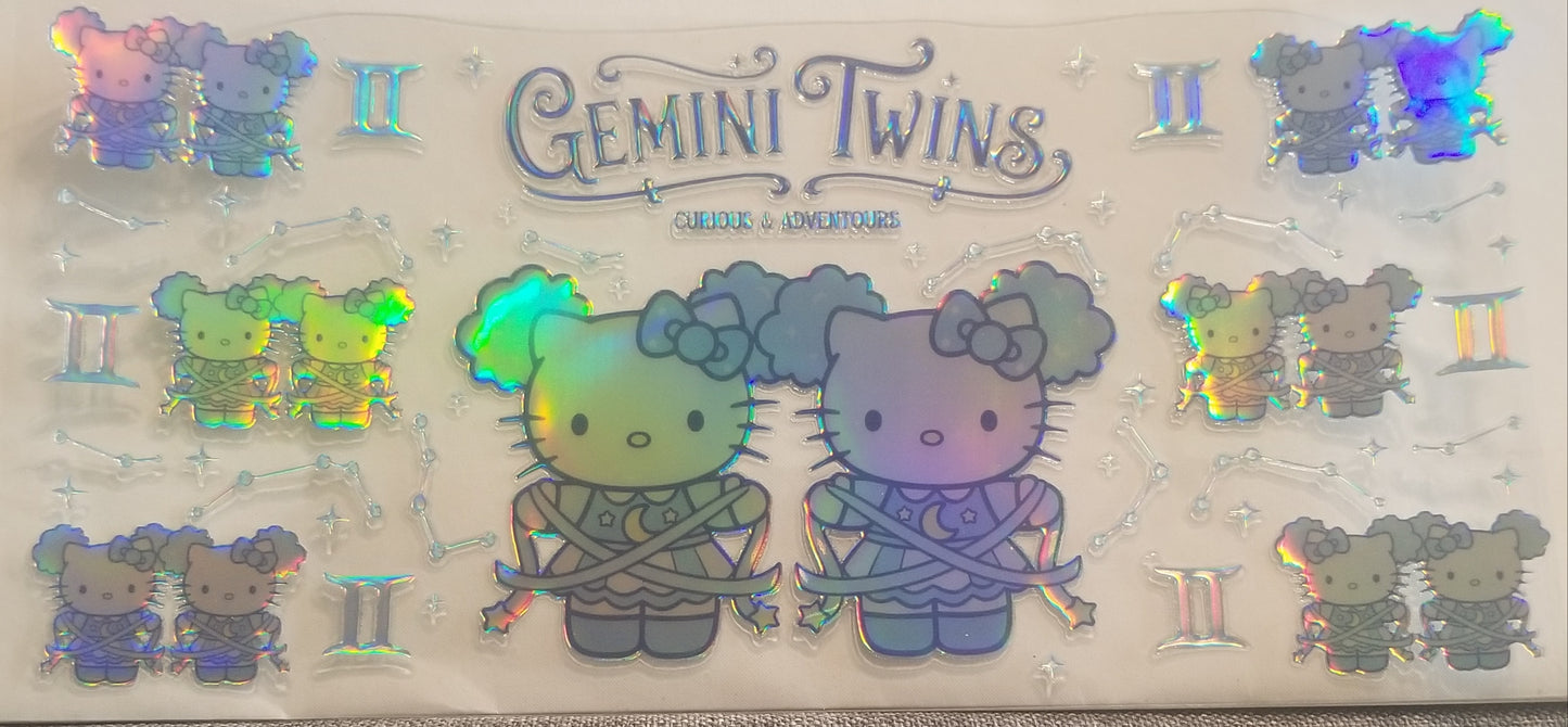VDTFDW- Holographic Hello Kitty Gemini | 16oz Cupwrap
