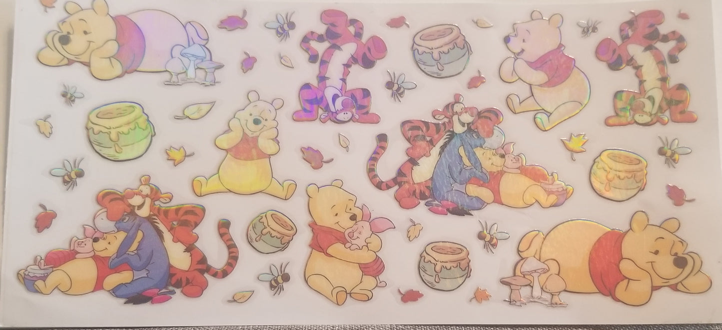 VDTFDW- Holographic Winnie and Tigger | 16oz Cupwrap