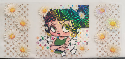 VDTFDW- Holographic Betty Boop Luis Vuitton | 16oz Cupwrap