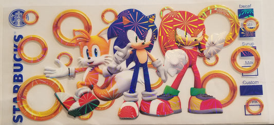 VDTFDW- Holographic Sonic and Friends | 16oz Cupwrap