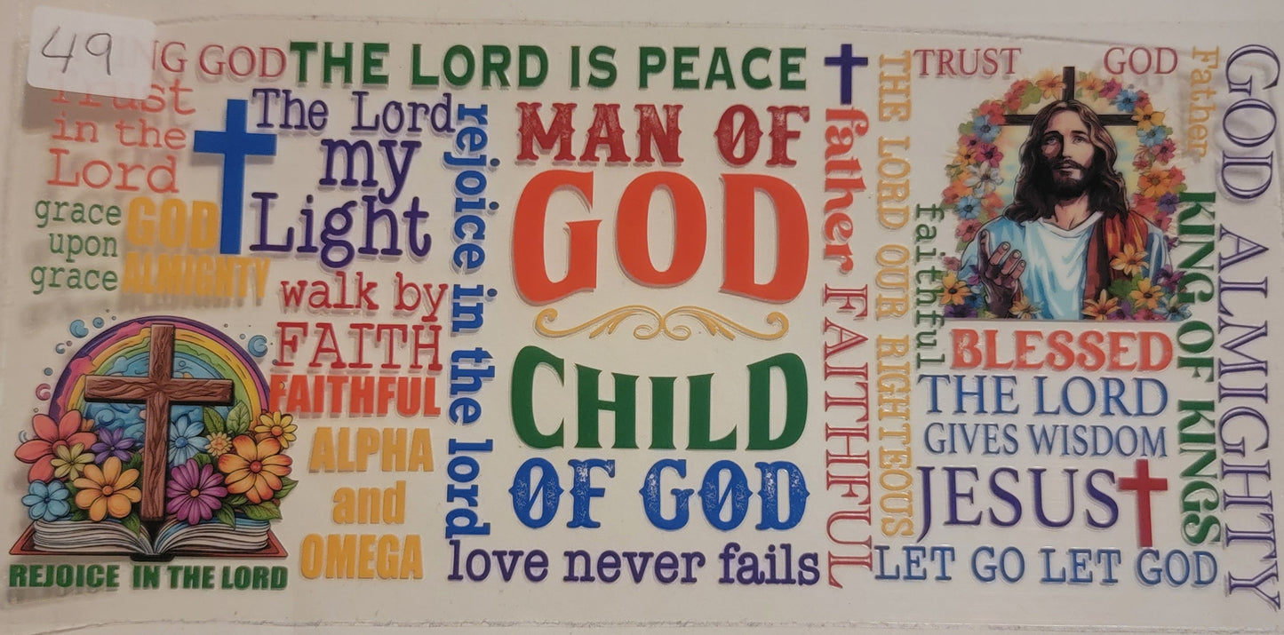 VDTFDW- Faith Based | Man/Child of God | 16oz Cupwrap