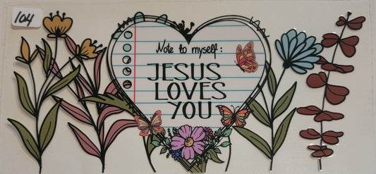 VDTFDW- Faith Based | Jesus Loves You | 16oz Cupwrap