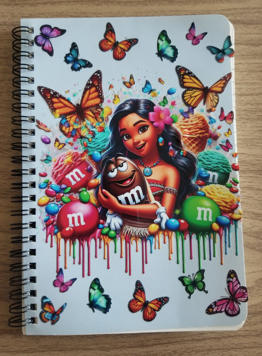 Unique A5 Spiral Notebook- M&M