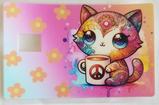 VDTFDW- Credit Card Wraps | Peace Cat